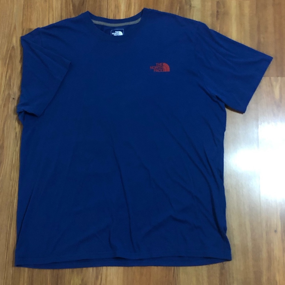 North face blue tee